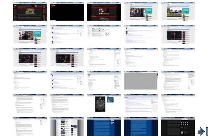 Summary of captured images